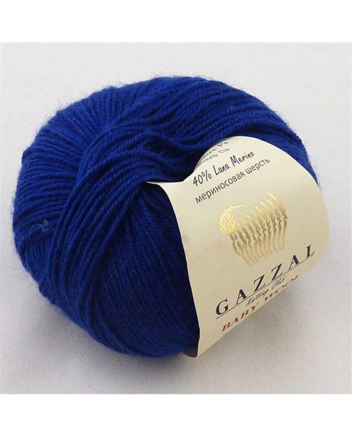 Gazzal Baby Wool, 802 темно-синій