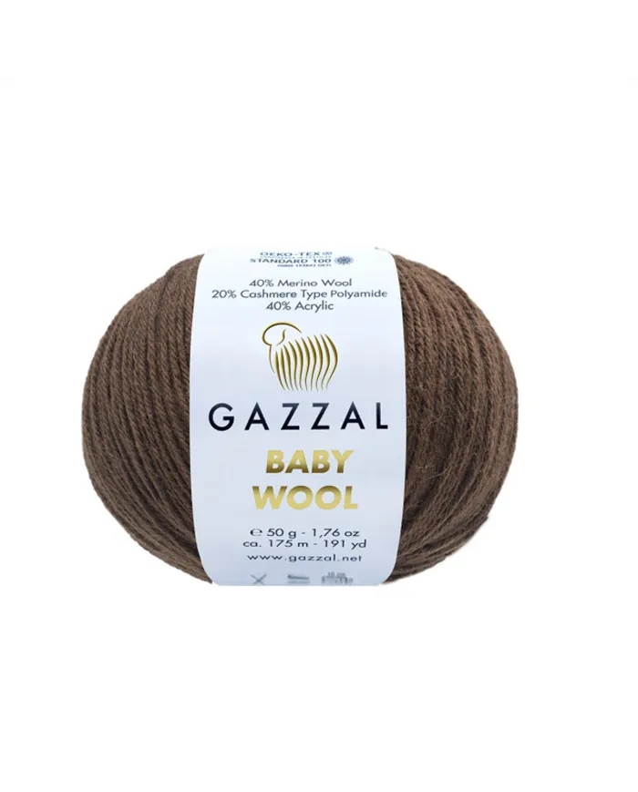 Gazzal Baby Wool, 807 шоколад
