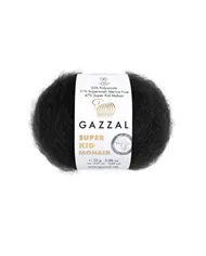 Gazzal Super Kid Mohair, 64409  чорний