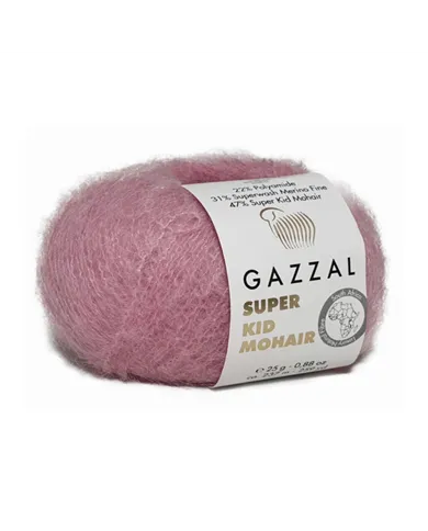 Gazzal Super Kid Mohair, 64412 рожевий Gazzal Super Kid Mohair, 64412 рожевий
