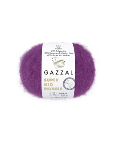 Gazzal Super Kid Mohair, 64415 фуксія Gazzal Super Kid Mohair, 64415 фуксія