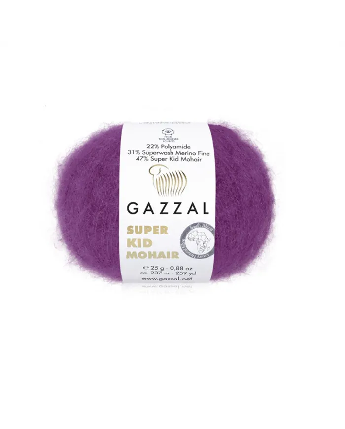 Gazzal Super Kid Mohair, 64415 фуксія