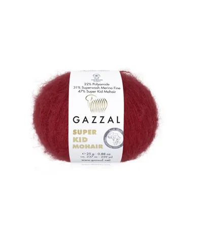 Gazzal Super Kid Mohair, 64416 червоний Gazzal Super Kid Mohair, 64416 червоний