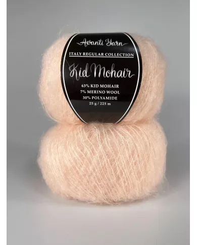 Kid Mohair Italy, 129, персик Kid Mohair Italy, 129, персик