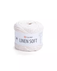 YarnArt Linen soft, 7301, білий