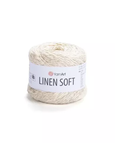 YarnArt Linen soft, 7302, вершкове морозиво