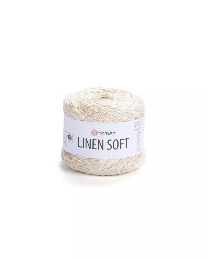 YarnArt Linen soft, 7302, вершкове морозиво