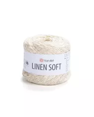 YarnArt Linen soft, 7302, вершкове морозиво