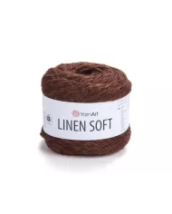 YarnArt Linen soft, 7309, каштановий
