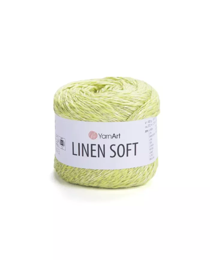 YarnArt Linen soft, 7311, салатовий