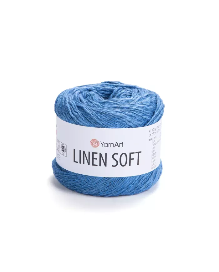 YarnArt Linen soft, 7318, світлий джинс