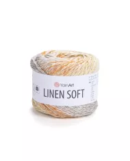 YarnArt Linen soft, 7403, пісочно-сірий меланж