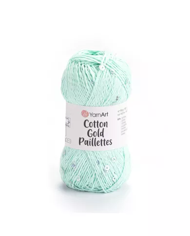 YarnArt Cotton Gold Paillettes, 7112, бірюзовий YarnArt Cotton Gold Paillettes, 7112, бірюзовий