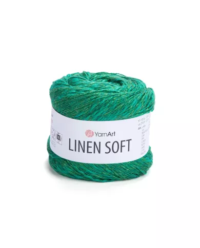 YarnArt Linen soft, 7315, смарагдовий YarnArt Linen soft, 7315, смарагдовий