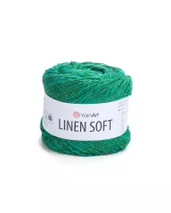 YarnArt Linen soft, 7315, смарагдовий