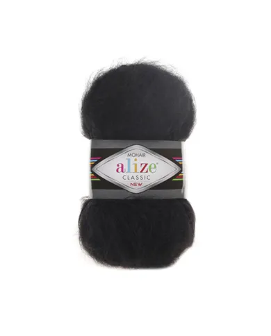 Alize Mohair Classic, 060, чорний Alize Mohair Classic, 060, чорний