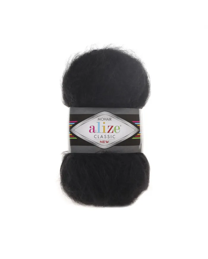 Alize Mohair Classic, 060, чорний