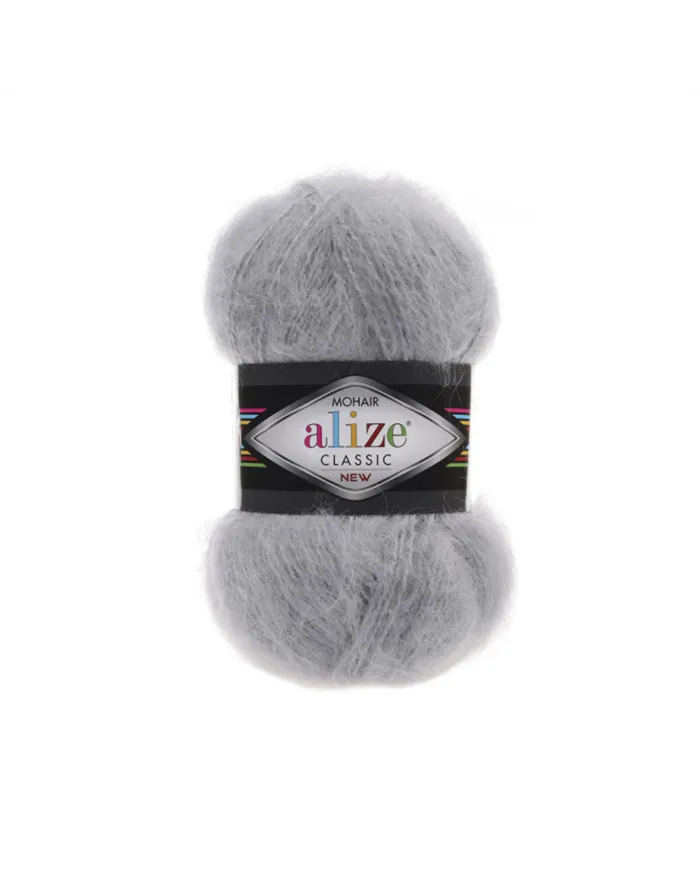 Alize Mohair Classic, 021, сірий