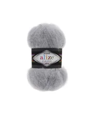Alize Mohair Classic, 021, сірий