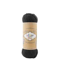 Alize Superwash Artisan, 060, чорний