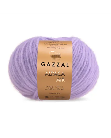 Gazzal Alpaca Air, 090, лаванда Gazzal Alpaca Air, 090, лаванда