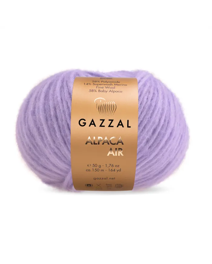 Gazzal Alpaca Air, 090, лаванда