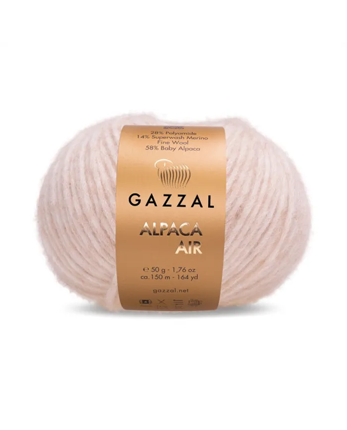 Gazzal Alpaca Air, 071, крем-брюре
