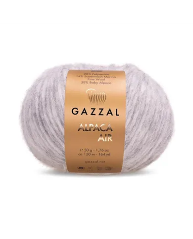 Gazzal Alpaca Air, 078, перлово-сірий Gazzal Alpaca Air, 078, перлово-сірий