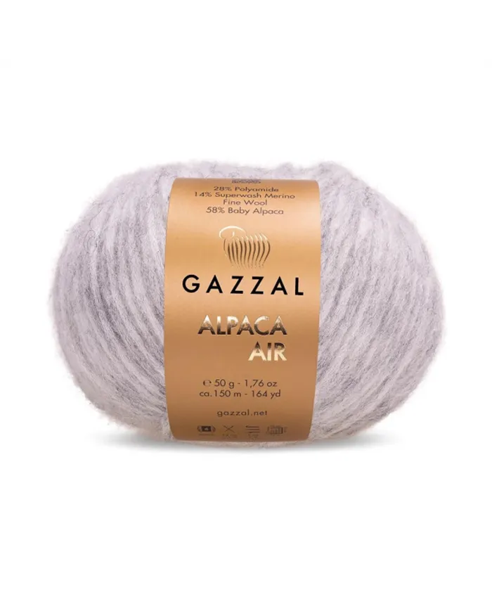 Gazzal Alpaca Air, 078, перлово-сірий