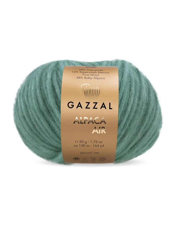 Gazzal Alpaca Air, 107, зелена бірюза