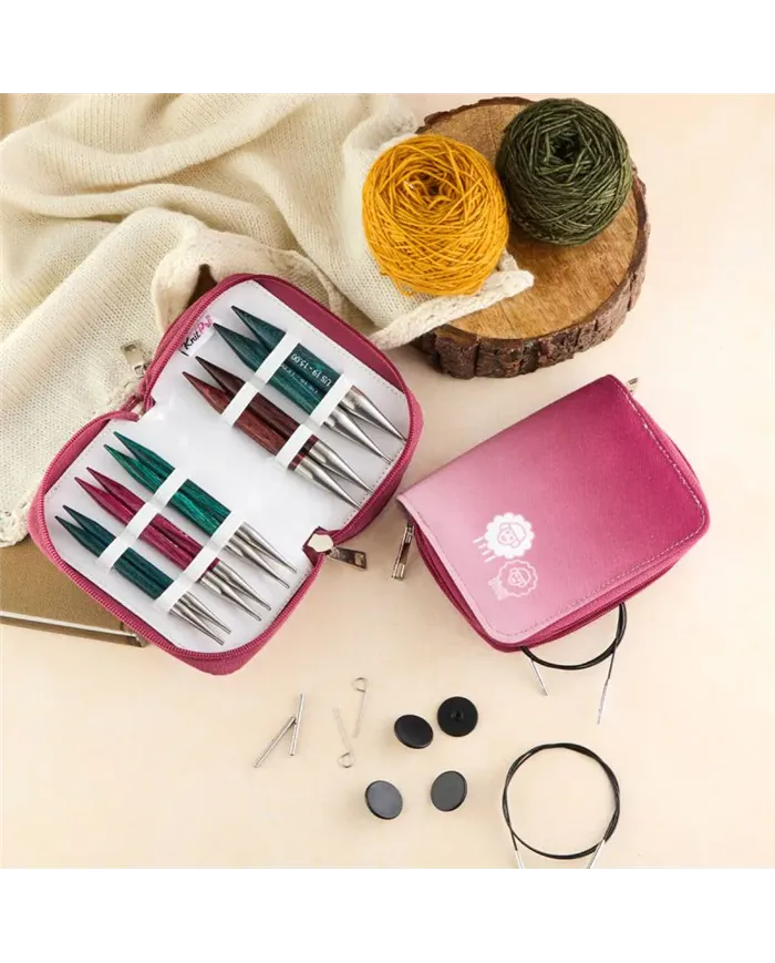 Набір знімних дерев’яних спиць 13см “Chunky Set” Symfonie Dreamz KnitPro