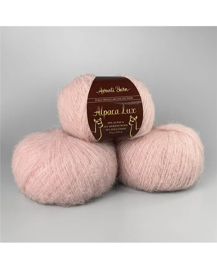 Alpaca Lux, 673, пудрово-рожевий