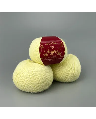 Avanti Yarn Angora 50%, 07, ванільний