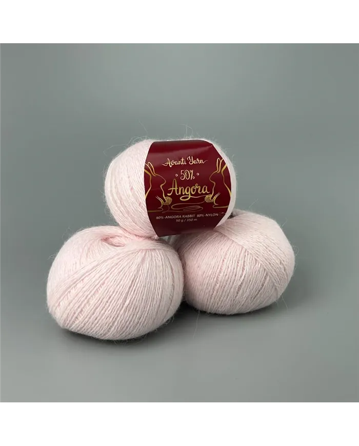 Avanti Yarn Angora 50%, 33, білий айворі