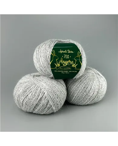 Avanti Yarn Angora 70%, 902, світло-сірий