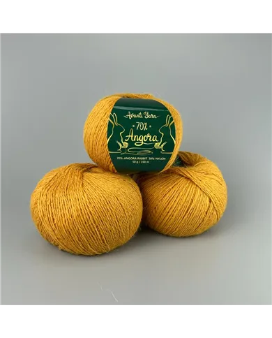 Avanti Yarn Angora 70%, 909, гірчичний