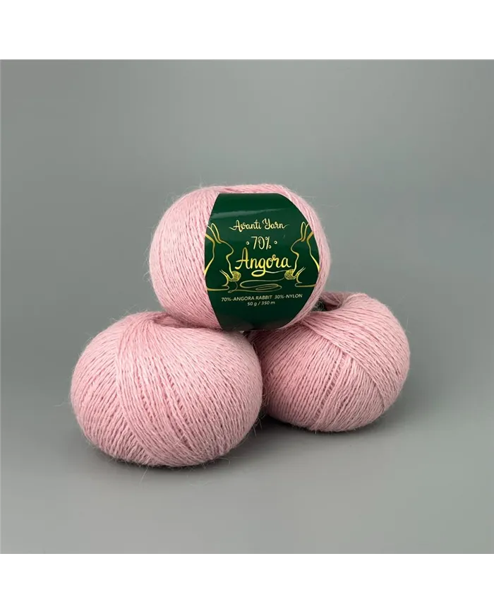Avanti Yarn Angora 70%, 941, пудровий трояндовий
