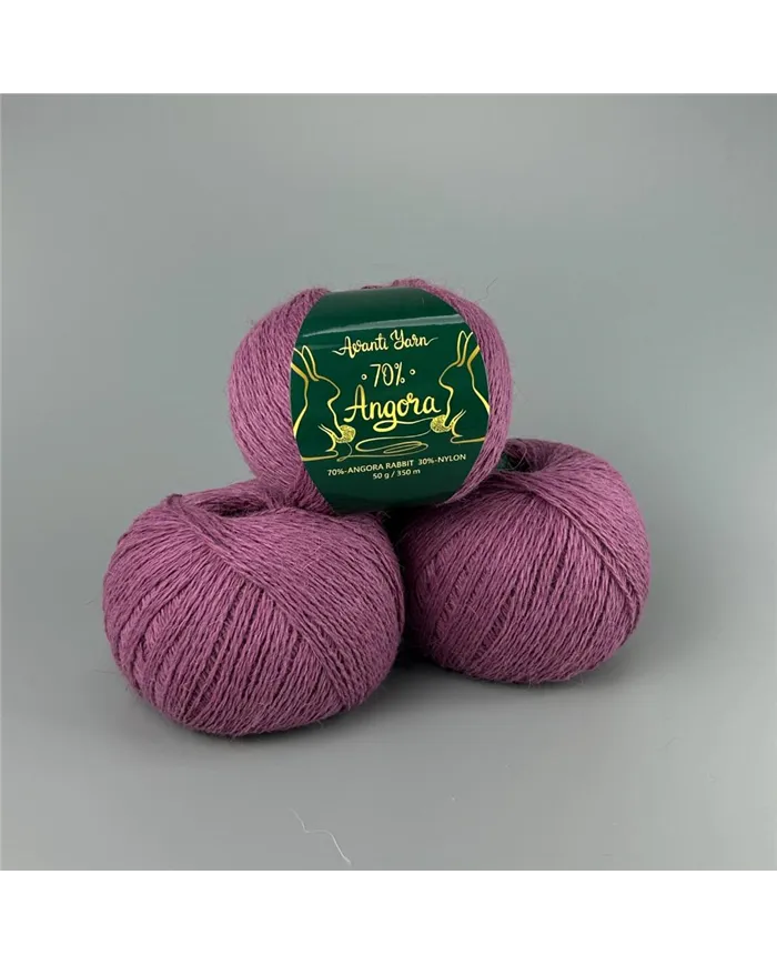 Avanti Yarn Angora 70%, 946, пудрова слива