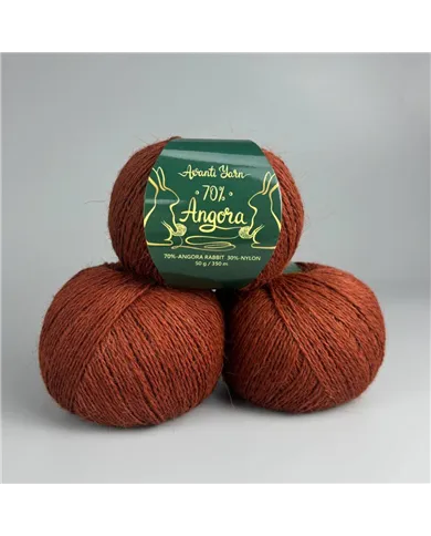 Avanti Yarn Angora 70%, 949, коричневий