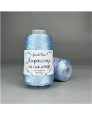 Мікропаєтка на поліестері, 92, блакитний