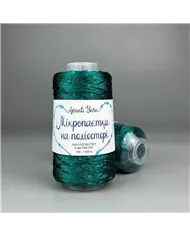 Мікропаєтка на поліестері, 98, смарагдовий