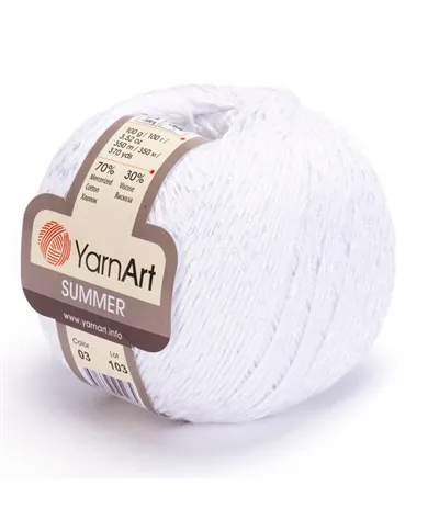 YarnArt Summer, 03, білий