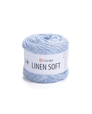 YarnArt Linen soft, 7319, сіро-блакитний