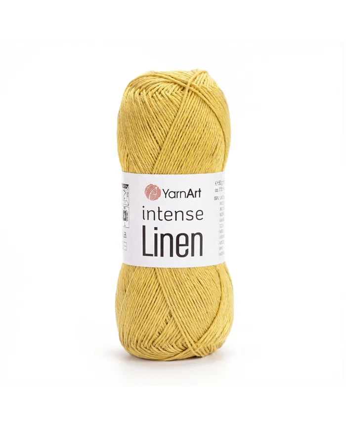 YarnArt Intense Linen, 4119, гірчичний меланж