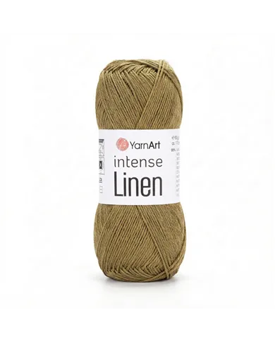 YarnArt Intense Linen, 4120, хакі меланж