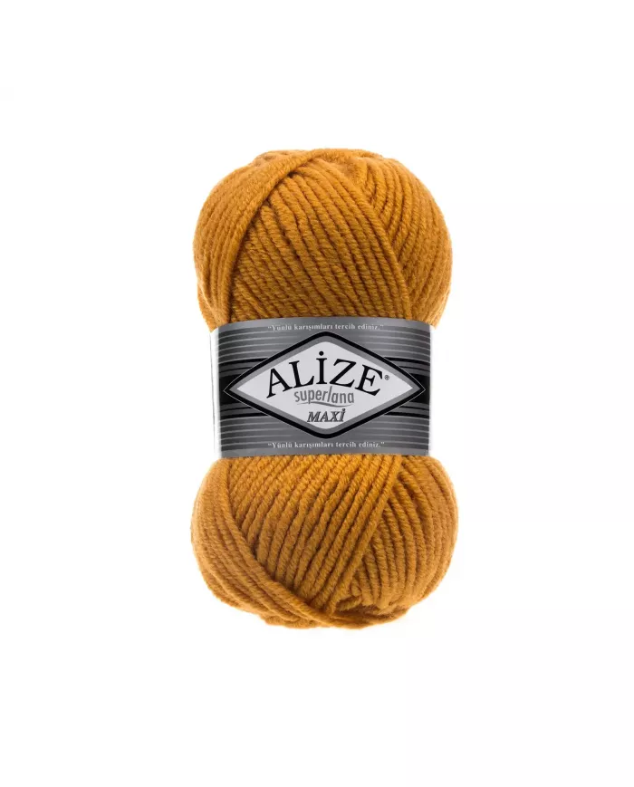 Нитки Alize Superlana Maxi, Шафран №02 Нитки Alize Superlana Maxi, Шафран №02
