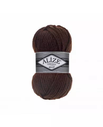 Нитки Alize Superlana Maxi, Коричневий №26 Нитки Alize Superlana Maxi, Коричневий №26