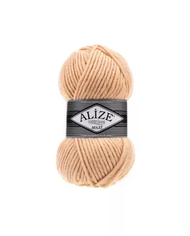 Нитки Alize Superlana Maxi, Карамель №502 Нитки Alize Superlana Maxi, Карамель №502