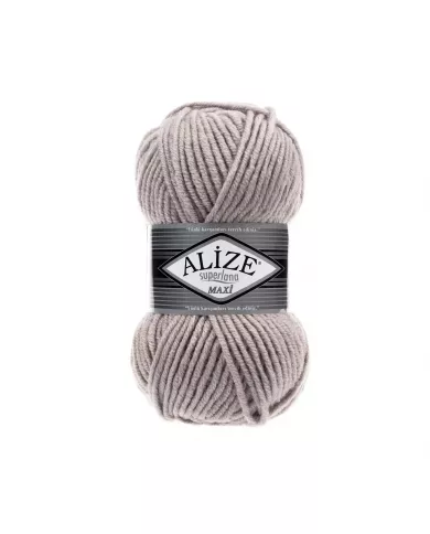 Нитки Alize Superlana Maxi, Попелястий №652 Нитки Alize Superlana Maxi, Попелястий №652