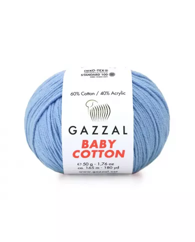 Нитки Gazzal Baby Cotton, Перванш №3423 Нитки Gazzal Baby Cotton, Перванш №3423
